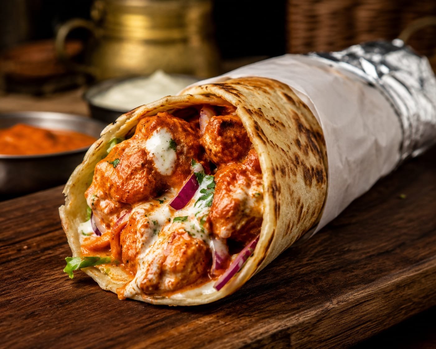 Butter Chicken Shawarma